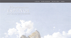 Desktop Screenshot of impresionismoespanol.com