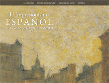 Tablet Screenshot of impresionismoespanol.com